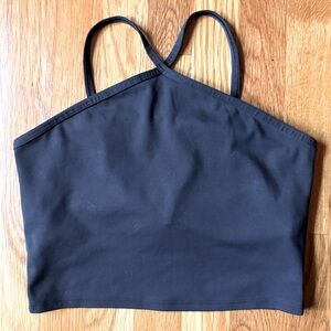 Gap fit eclipse Black Halter Crop Top